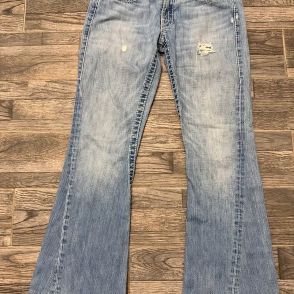 True Religion Womens Joey Big T Flare Jeans – Size 30 (Made in USA)